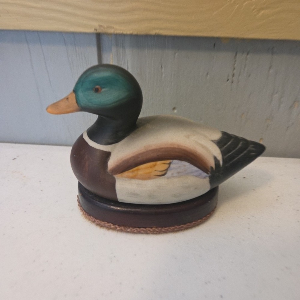 Ceramic Duck Shoe Polisher Buffer Lint Remover Vintage Man Cave Barbershop Decor - Picture 2 of 14